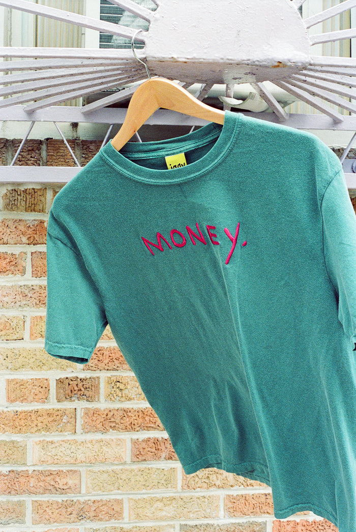 MONEY EMBROIDERED T SHIRT